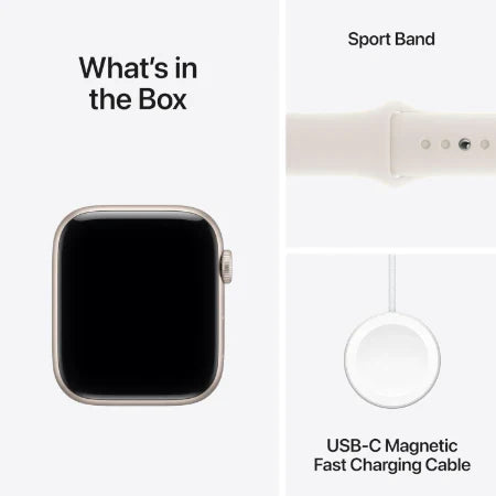 Apple Watch SE 3 GPS + Cellular 40mm Starlight / Midnight Aluminium Case with Starlight / Midnight Sport Band - S/M / M/L