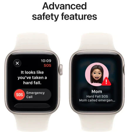 Apple Watch SE 3 GPS + Cellular 44mm Starlight / Midnight Aluminium Case with Starlight / Midnight Sport Band - S/M / M/L