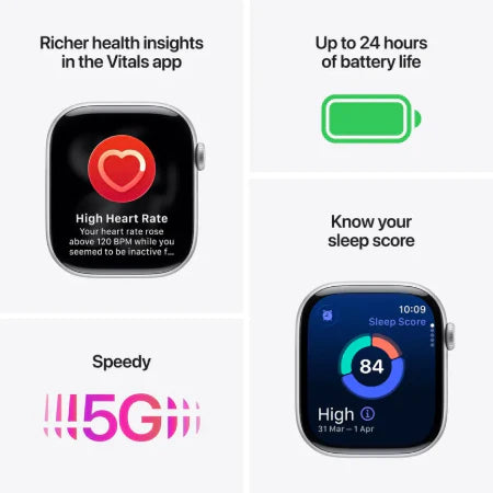 Apple Watch Series 11 GPS + Cellular 42mm Natural / Slate / Gold Titanium Case with Natural / Slate / Gold Milanese Loop