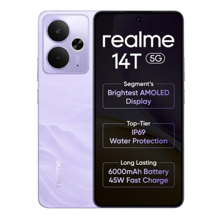 realme 14T 5G 8GB/128GB Lighting Purple/Obsidian Black/Surf Green