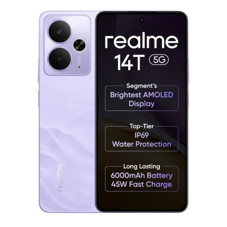 realme 14T 5G 8GB/256GB Lighting Purple/Obsidian Black/Surf Green