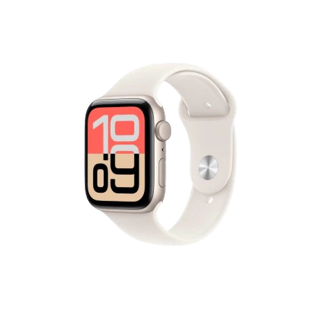 Apple Watch SE 3 GPS 44mm Starlight / Midnight Aluminium Case with Starlight / Midnight Sport Band - S/M / M/L