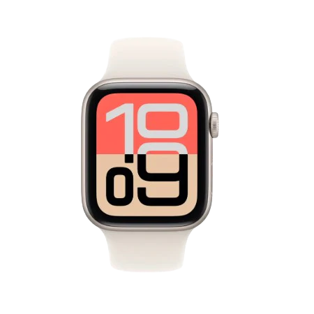 Apple Watch SE 3 GPS 44mm Starlight / Midnight Aluminium Case with Starlight / Midnight Sport Band - S/M / M/L