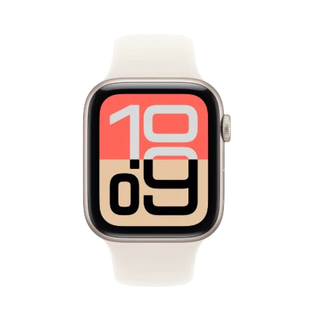 Apple Watch SE 3 GPS + Cellular 44mm Starlight / Midnight Aluminium Case with Starlight / Midnight Sport Band - S/M / M/L