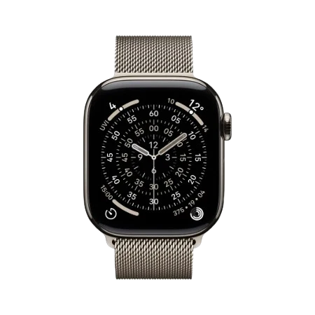 Apple Watch Series 11 GPS + Cellular 42mm Natural / Slate / Gold Titanium Case with Natural / Slate / Gold Milanese Loop