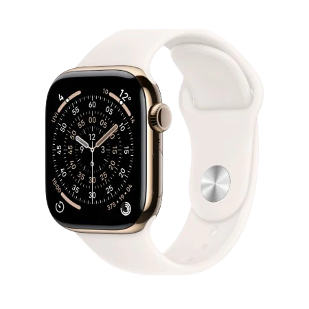 Apple Watch Series 11 GPS + Cellular 42mm Natural, Stone Grey / Slate, Black / Gold, Light Blush Titanium Case with Sport Band - S/M & M/L