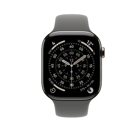 Apple Watch Series 11 GPS + Cellular 46mm Natural, Stone Grey / Slate, Black / Gold, Light Blush Titanium Case with Sport Band - S/M & M/L