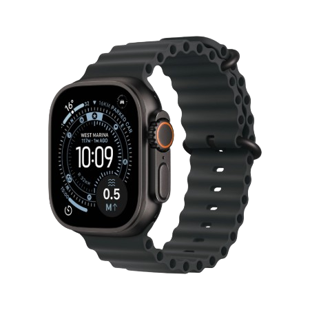 Apple Watch Ultra 3 GPS + Cellular 49mm – Black Titanium Collection (Black Ocean Band | Black Alpine Loop S/M/L | Black/Charcoal Trail Loop S/M & M/L)