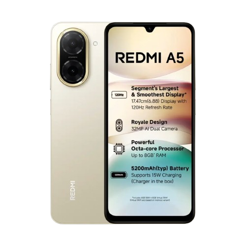Xiaomi Redmi A5 3GB/64GB Jaisalmer Gold / Just Black / Pondicherry Blue