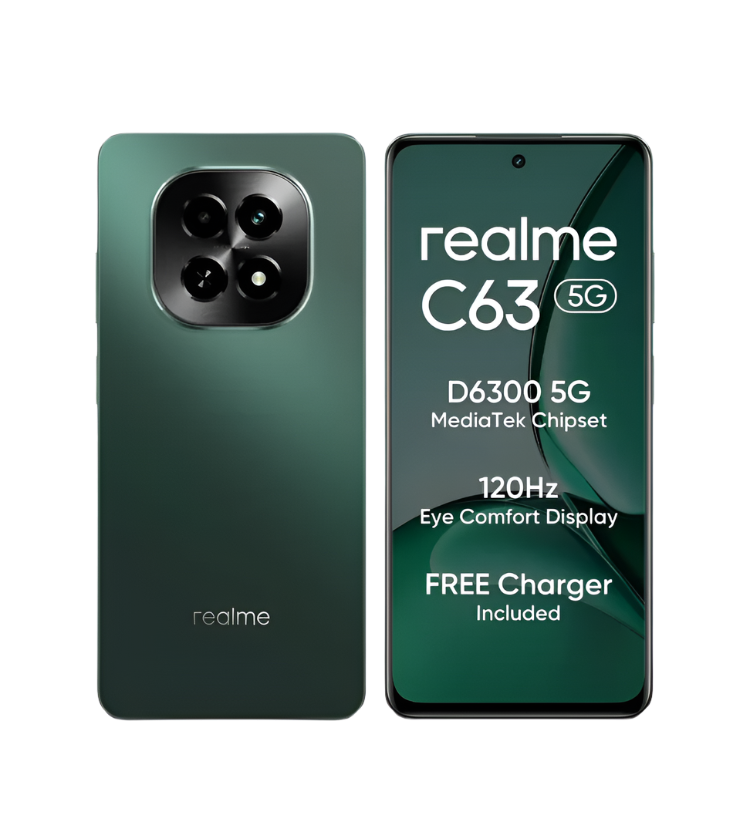 realme C63 5G 4GB/64GB & 6GB/128GB Jade Green / Starry Gold / Forest Green