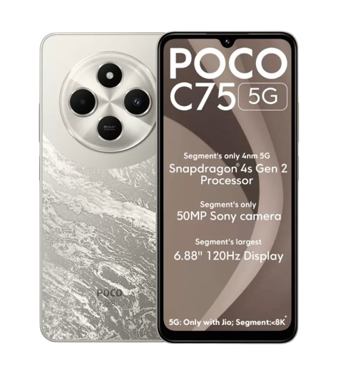 Poco C75 5G 4GB/64GB Silver / Green / Aqua