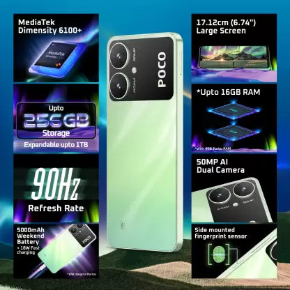 Poco M6 5G 6GB/128GB Green / Blue / Black
