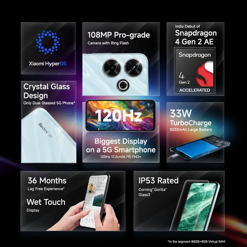 Xiaomi Redmi 13 5G 8GB/128GB Hawaiian Blue / Orchid Pink