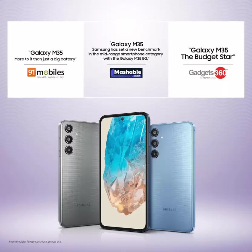 Samsung M35 5G 6GB/128GB Monlight Blue / Darkbreak Blue / Thunder Grey