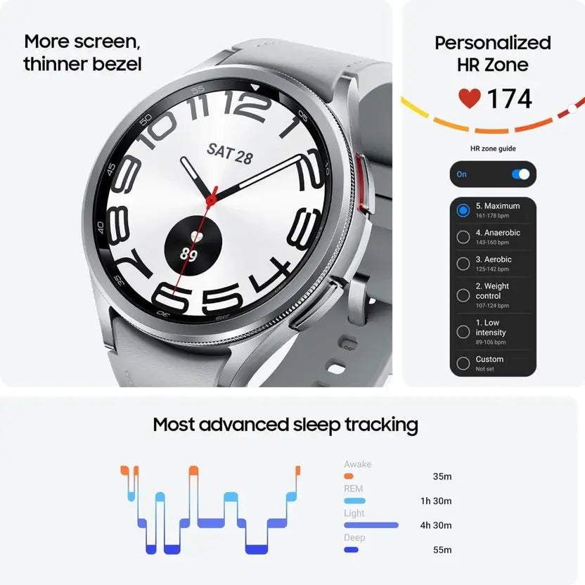 Samsung:Galaxy Watch 6 Lte 47mm Silver