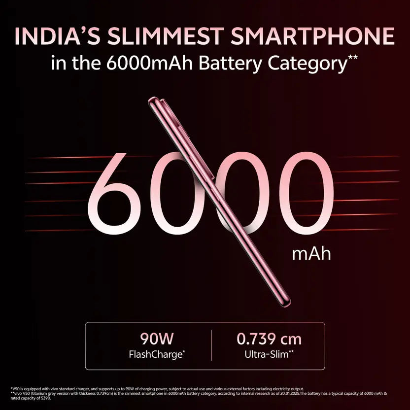 Vivo V50 5G 8GB/256GB Rose Red / Titanium Grey / Starry Night