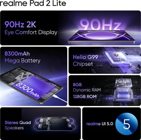 realme Pad 2 Lite LTE 4GB/128GB Space Grey/Nebula Purple